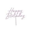 Picture of CAKE TOPPER HAPPY BIRTHDAY PURPLE 16.5CM